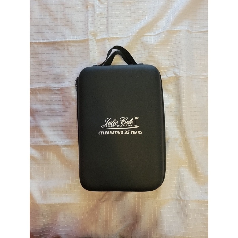 Julie Cole Charity Golf Classic 2 Wine Carrier Hardshell Travel Case Black